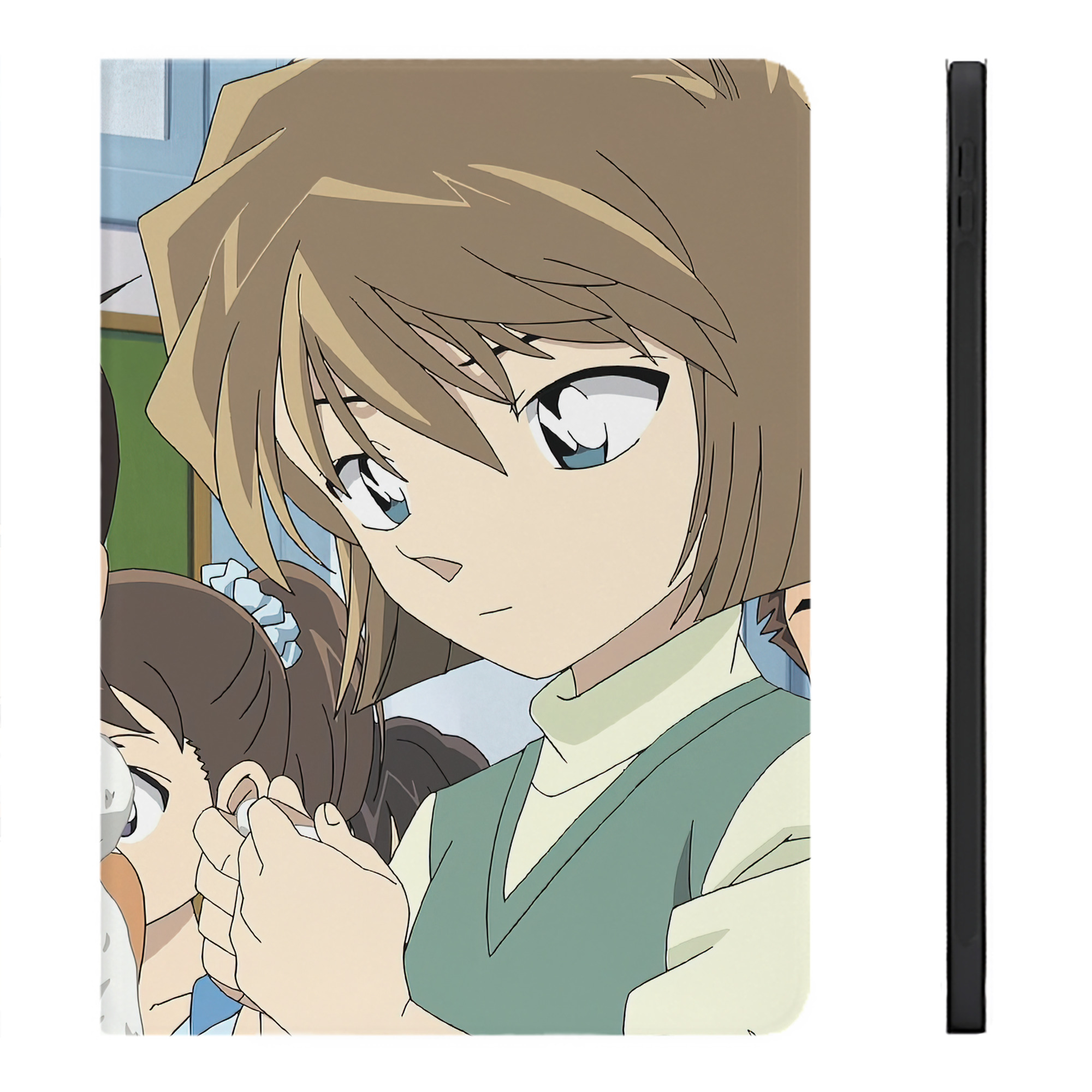 （画像用） 名探偵コナン Detective Conan IPadケース ペンホルダー付き ブックスタイルデザイン